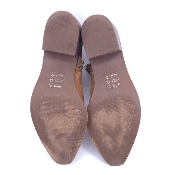 Madewell Hailie Bootie Equestian Brown Suede Western Cowgirl PointedToe 7 AA780 - Picture 9 of 9